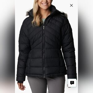 EUC Columbia Stepstone Pass™ Water Resistant Puffer Jacket with Faux Fur Trim XL